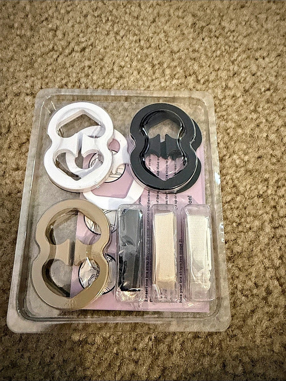 Invisible Bra Clasps White & Black NWT